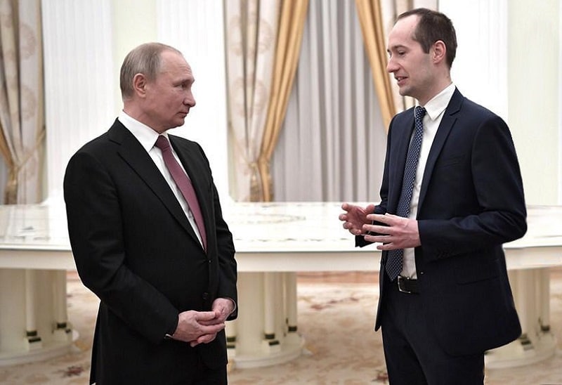Артем Копылов на встрече с В.В. Путиным