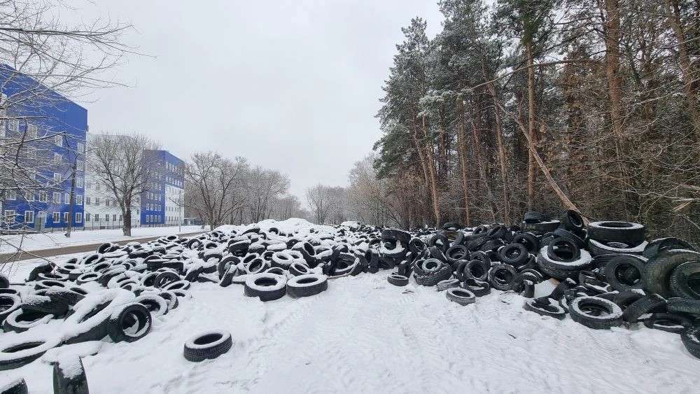свалка шин